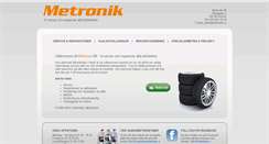 Desktop Screenshot of metronik.se